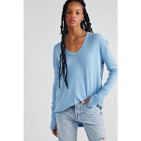 Free People We The Free Colby Long Sleeve Tee, Size XS - Picture 1 of 11